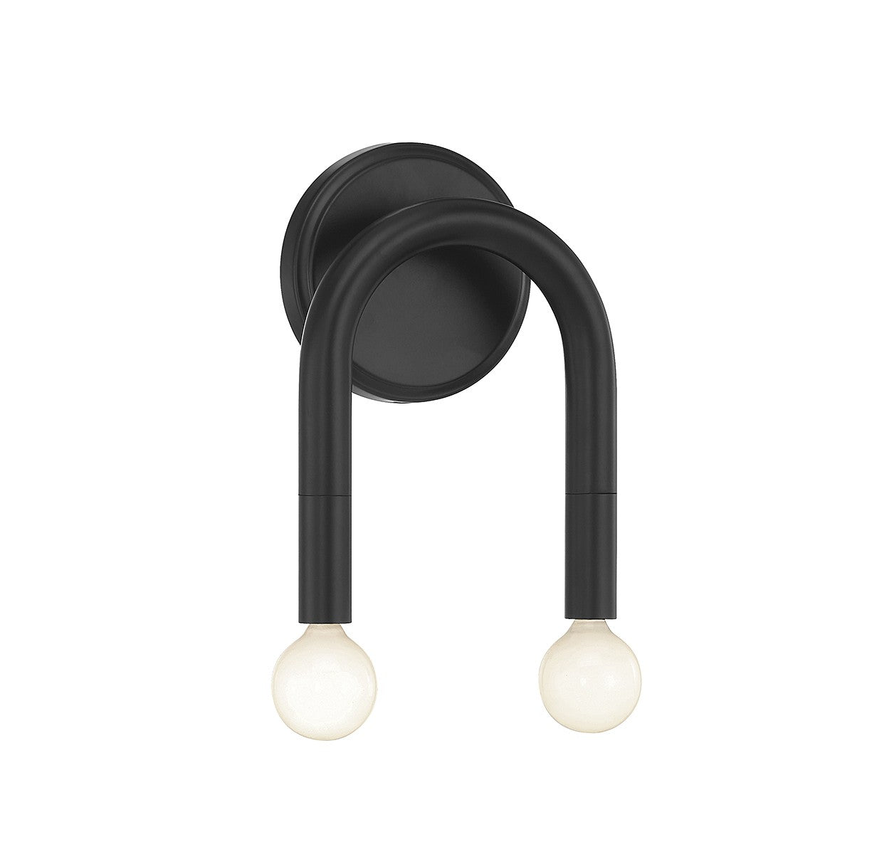 Meridian M90099MBK Deux lumières Murale en noir mat