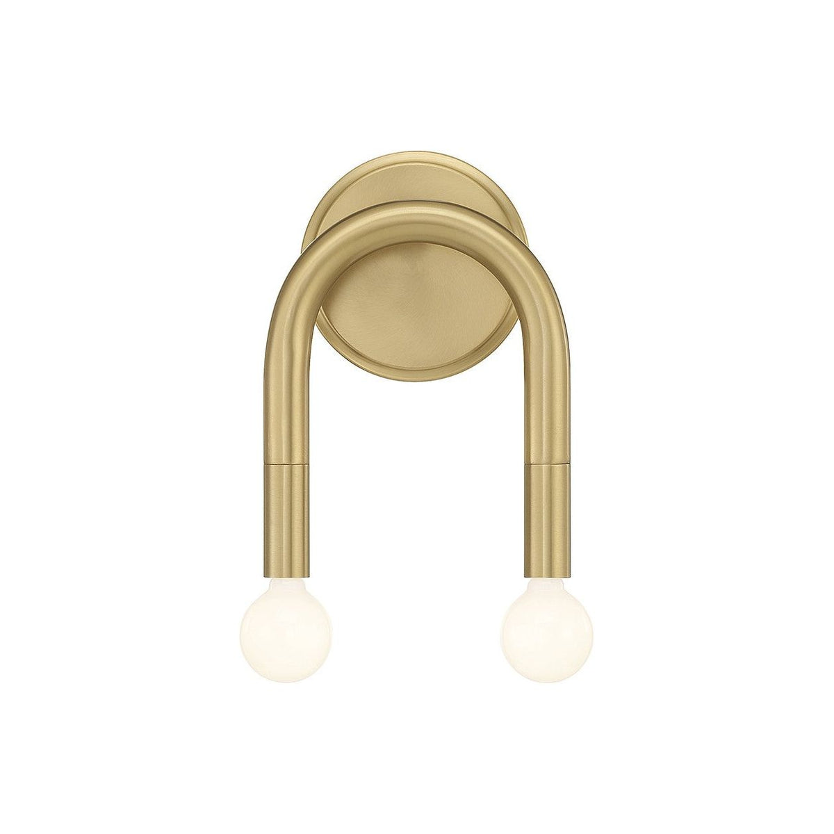 Meridian - M90099NB - Two Light Wall Sconce - Natural Brass