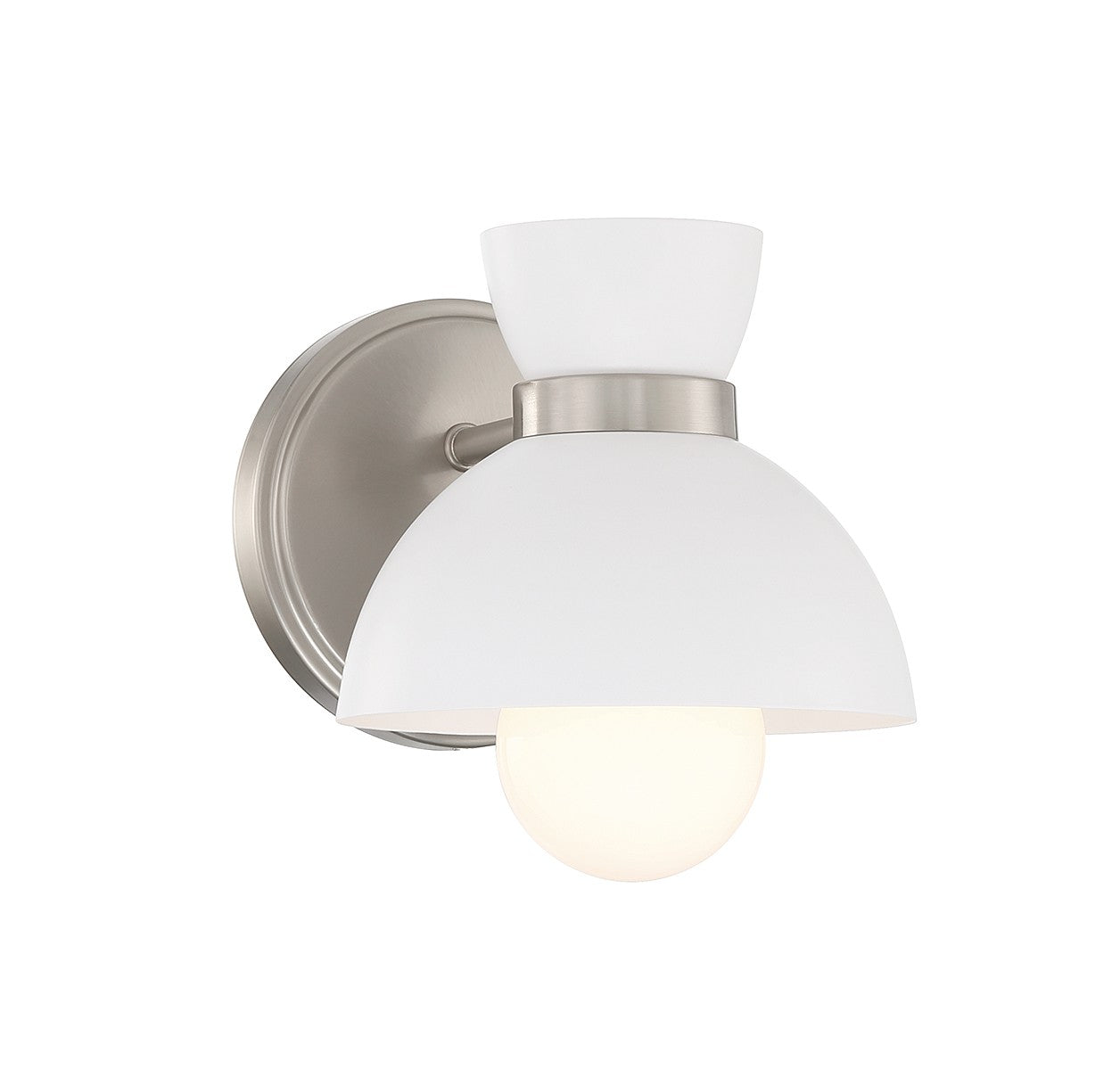 Lumière Meridian M90101BN One Murale en nickel brossé