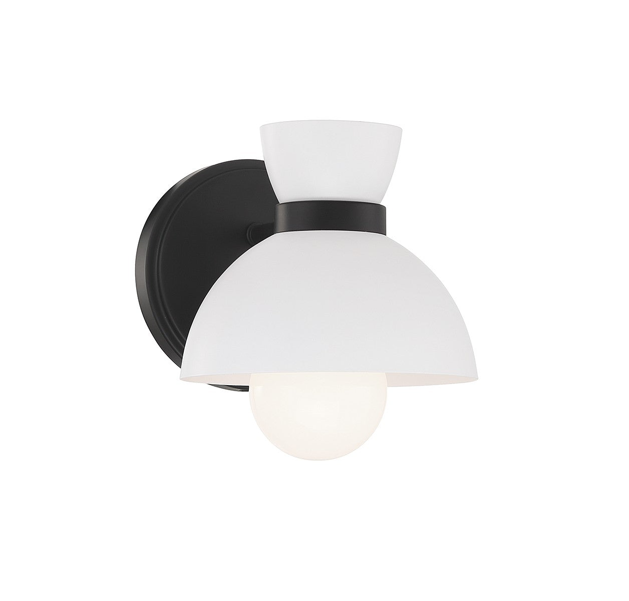Lumière Meridian M90101MBK One Murale en noir mat