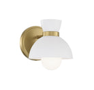 Meridian M90101NB One Light Wall Sconce in Natural Brass
