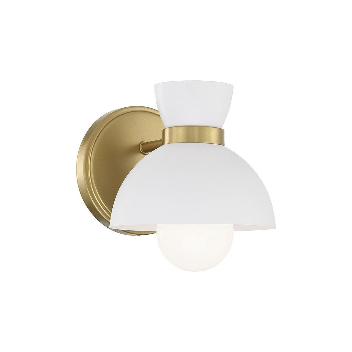 Meridian - M90101NB - One Light Wall Sconce - Natural Brass