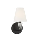 Meridian M90102MBK One Light Wall Sconce in Matte Black