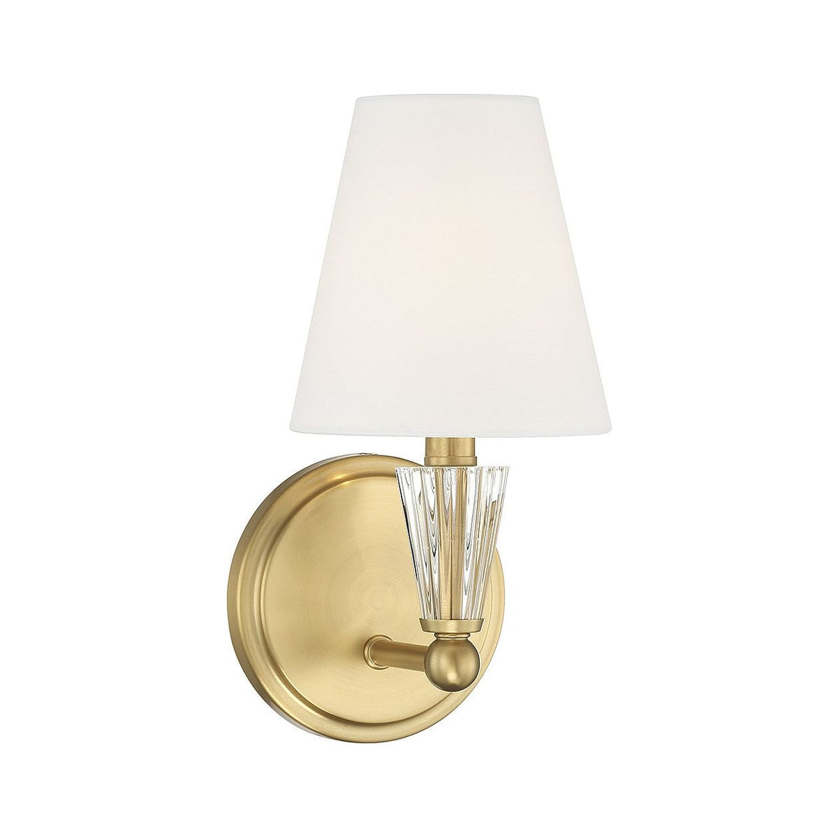 Meridian - M90102NB - One Light Wall Sconce - Natural Brass