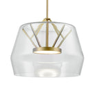 Kuzco Canada - PD61418-CL/BG - LED Pendant - Deco - Clear/Brushed Gold