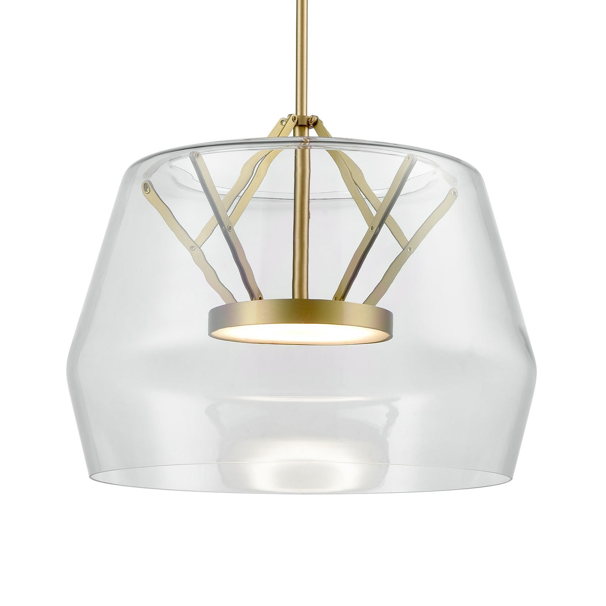 Kuzco Canada - PD61418-CL/BG - LED Pendant - Deco - Clear/Brushed Gold