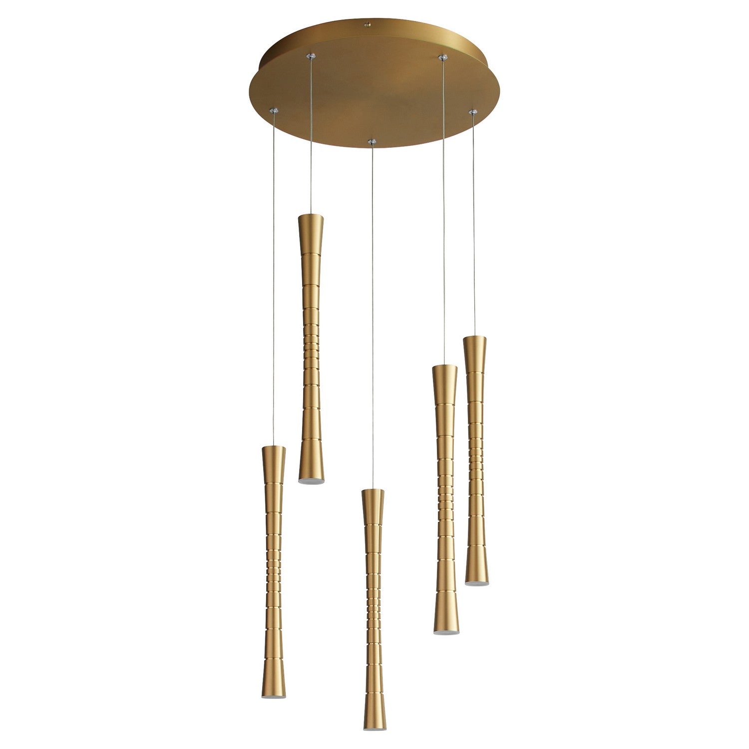 Oxygen Lighting - 3-6005-40 - LED Pendant - Sabre - Aged Brass