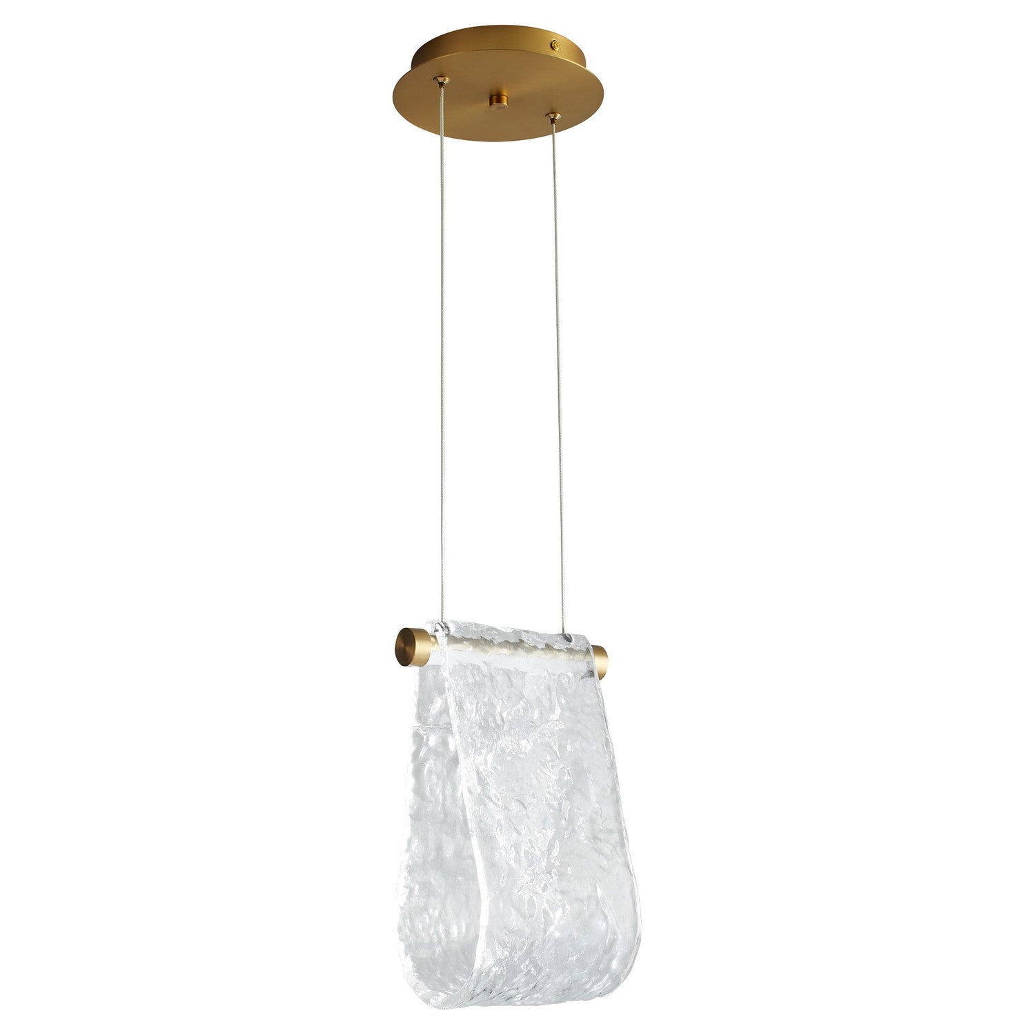 Oxygen Lighting - 3-602-40 - LED Pendant - Veer - Aged Brass