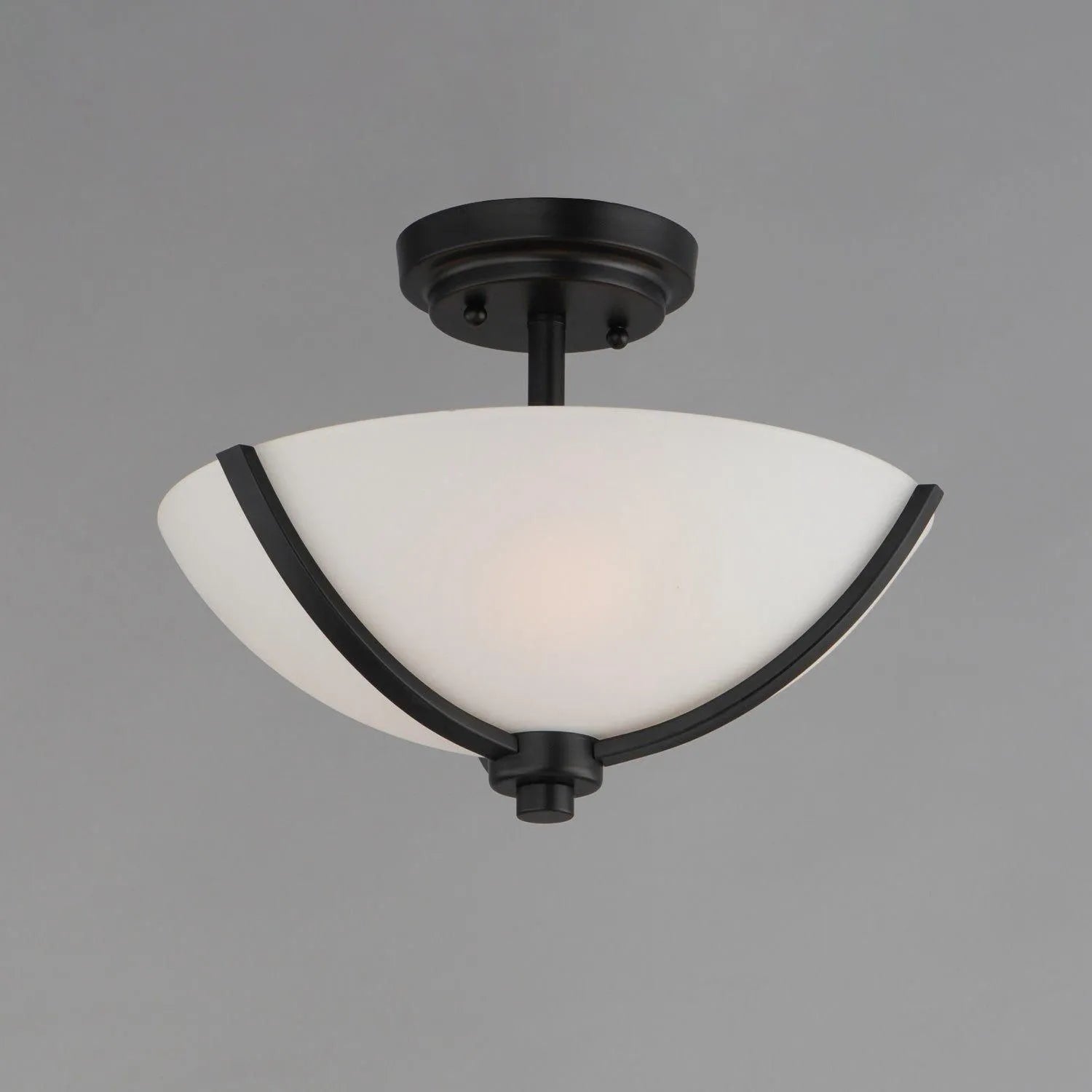 Maxim Lighting - Deven Semi Flush Mount - 20031SWBK | Montreal Lighting & Hardware