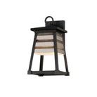 Volets extérieurs Maxim Lighting 40632WZBK Murale en zinc vieilli/noir
