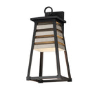 Volets extérieurs Maxim Lighting 40634WZBK Murale en zinc vieilli/noir
