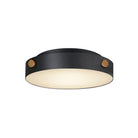 Rivet Maxim Lighting 42129BKAB Plafonnier en noir / laiton antique