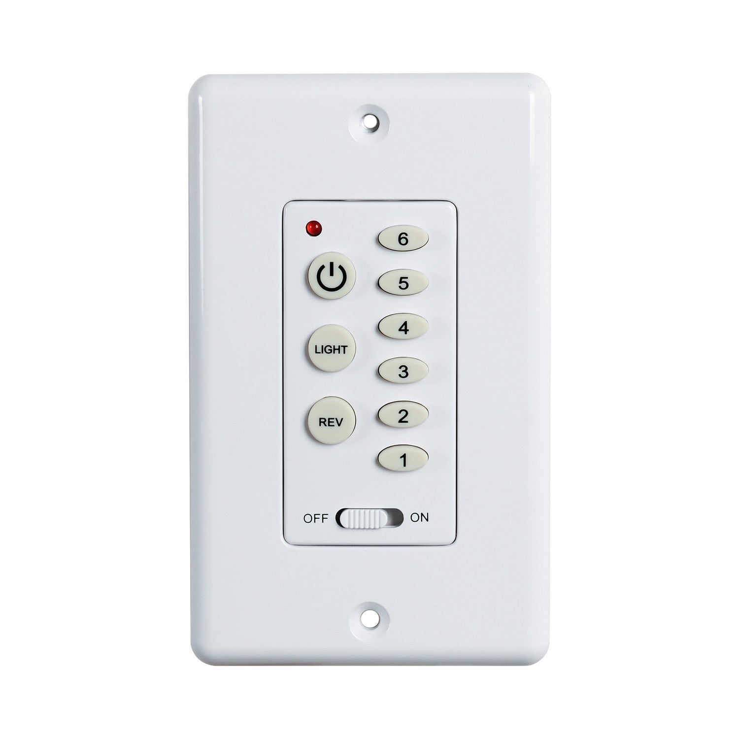 Maxim Lighting FCT88816WT Accessories Wall Control Light And Fan Control Reverse in White