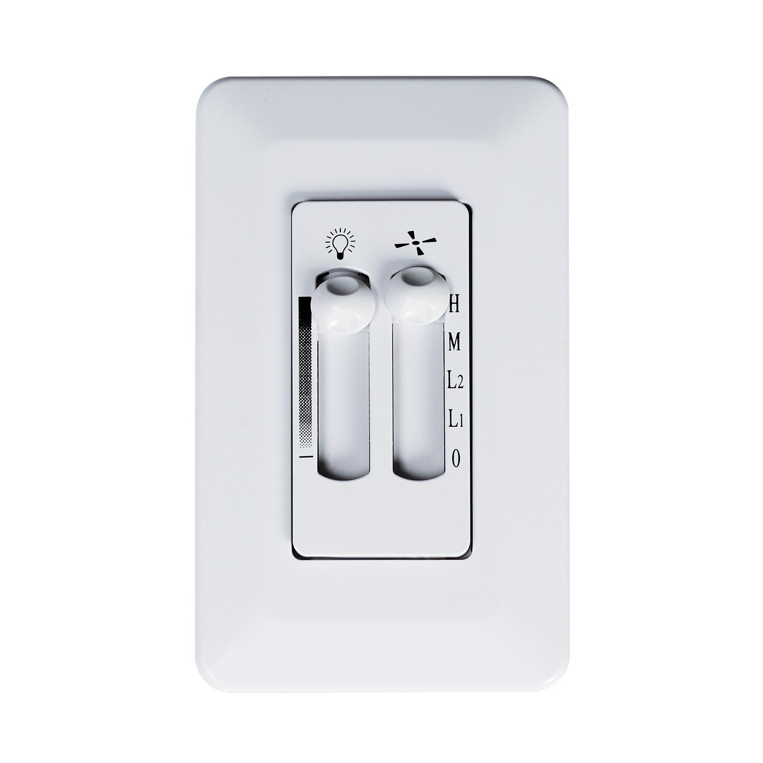 Accessoires Maxim Lighting FCT8881WT : commande murale pour gradation de lumière et Ventilateur  Contrôle en blanc