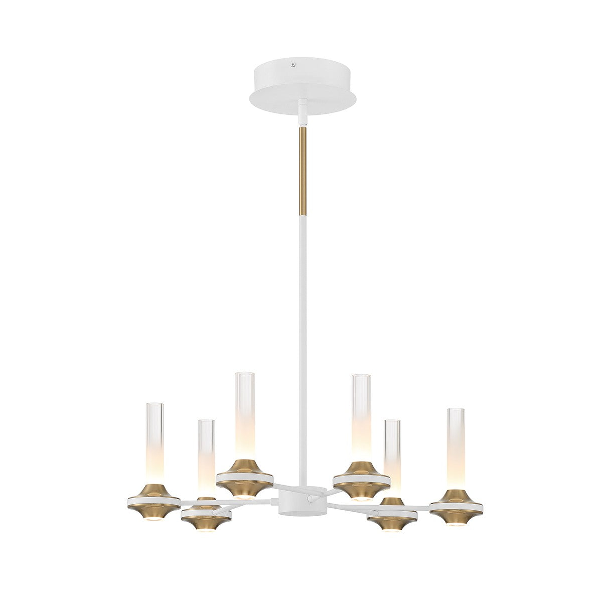 Eurofase Canada - 45712-029 - LED Chandelier - Torcia - White and Brass