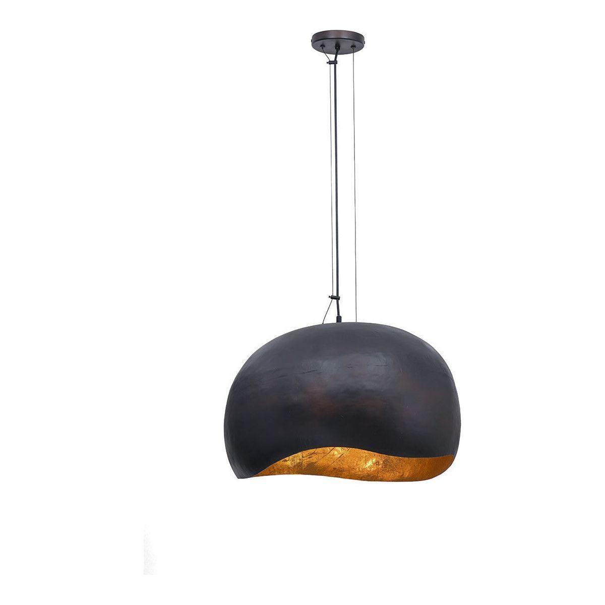 Eurofase Canada - 46439-017 - Three Light Pendant - Baleia - Black and Gold Foil