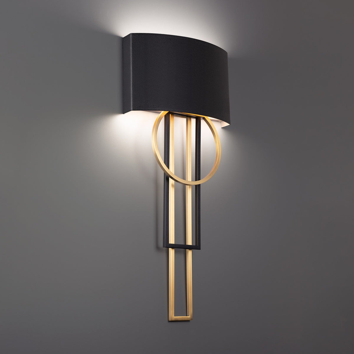 Modern Forms Canada - WS-80332-BK/AB - LED Wall Sconce - Sartre - Black & Aged Brass