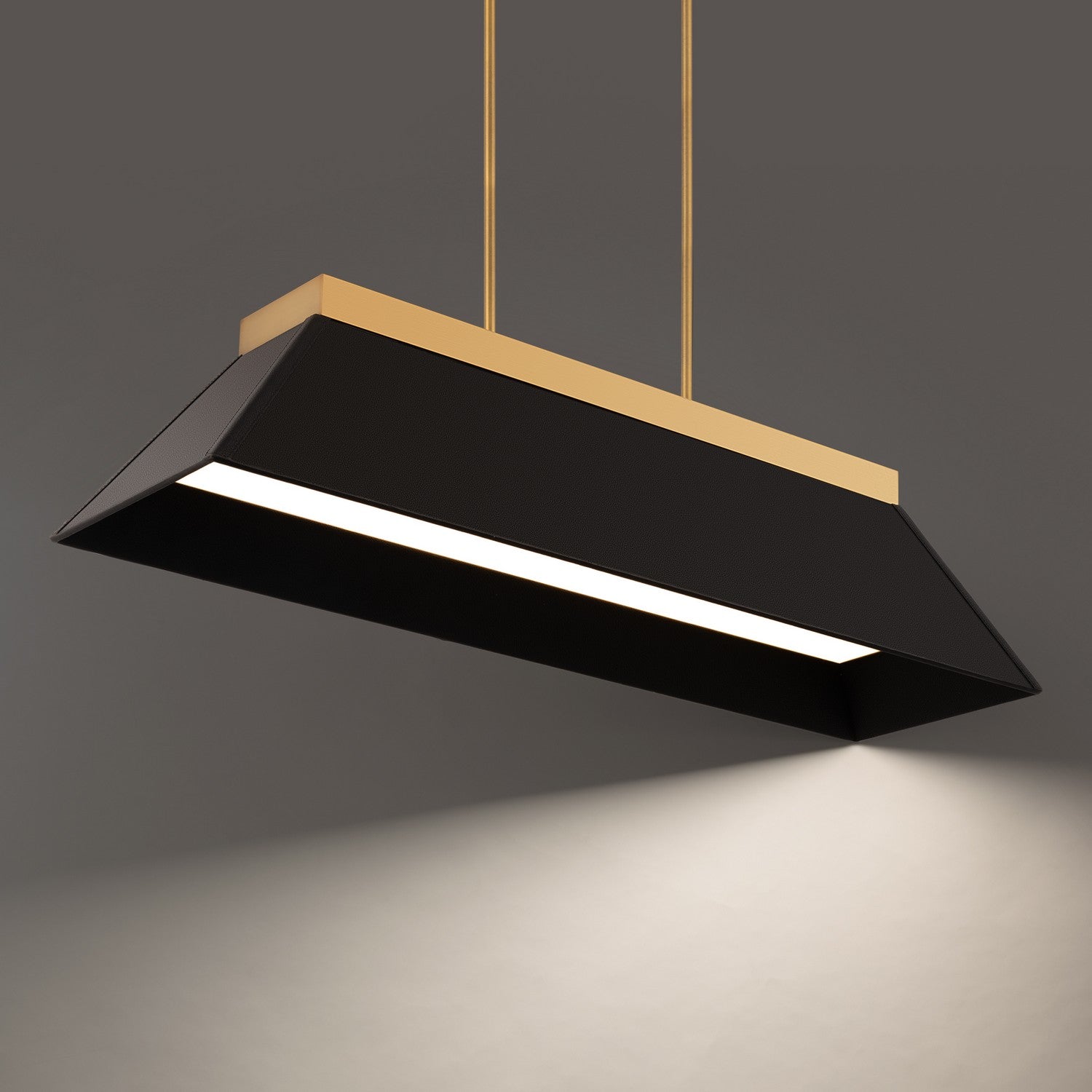 Modern Forms Canada - PD-88344-BK/AB - LED Linear Pendant - Bentley - Black & Aged Brass