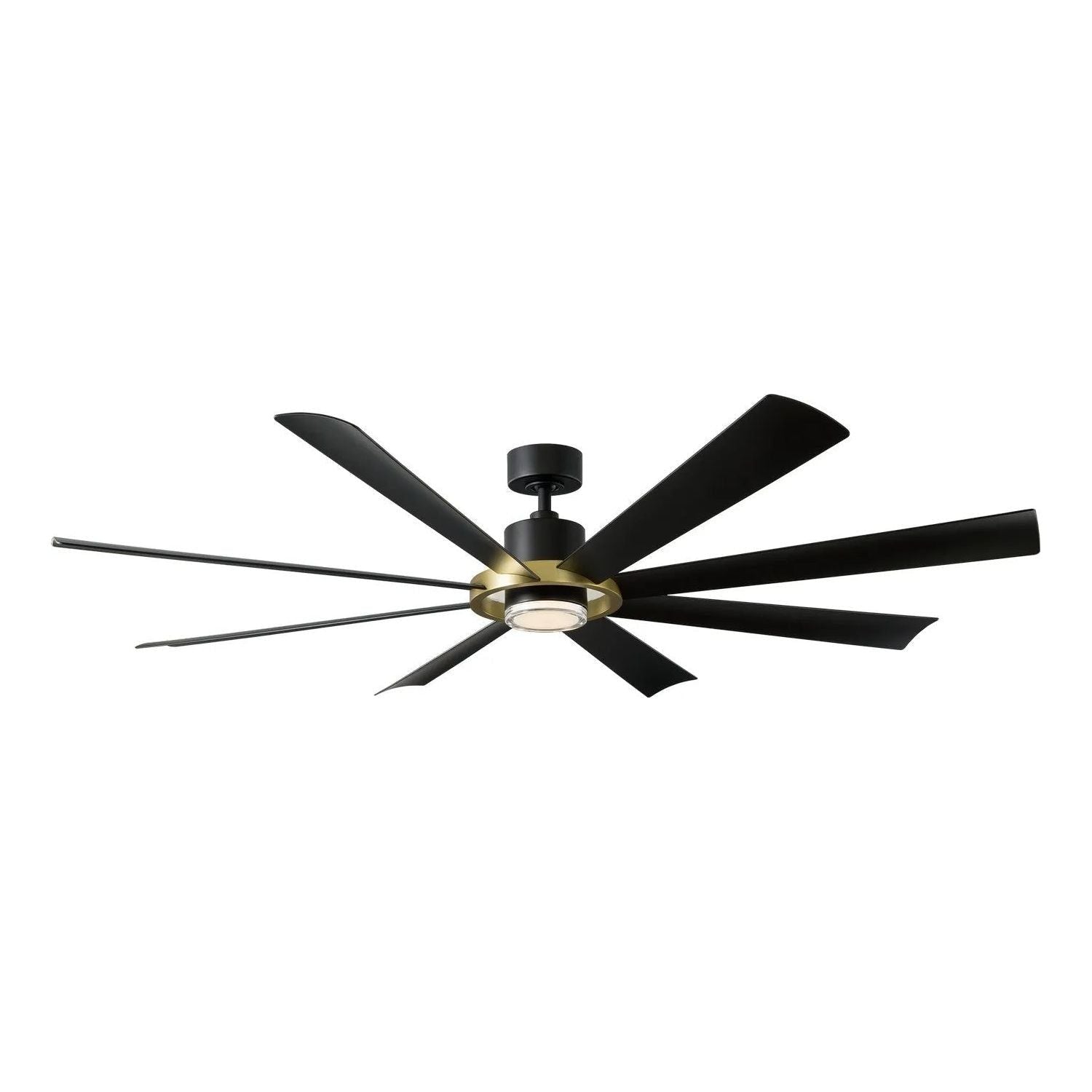 Modern Forms Fans Canada - FR-W2303-72L-BN/MB - 72"Ceiling Fan - Aura - Brushed Nickel/Matte Black