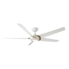 Modern Forms Fans Canada - FR-W2304-62L-SB/MW - 62"Ceiling Fan - Lucid - Soft Brass Arms/Matte White