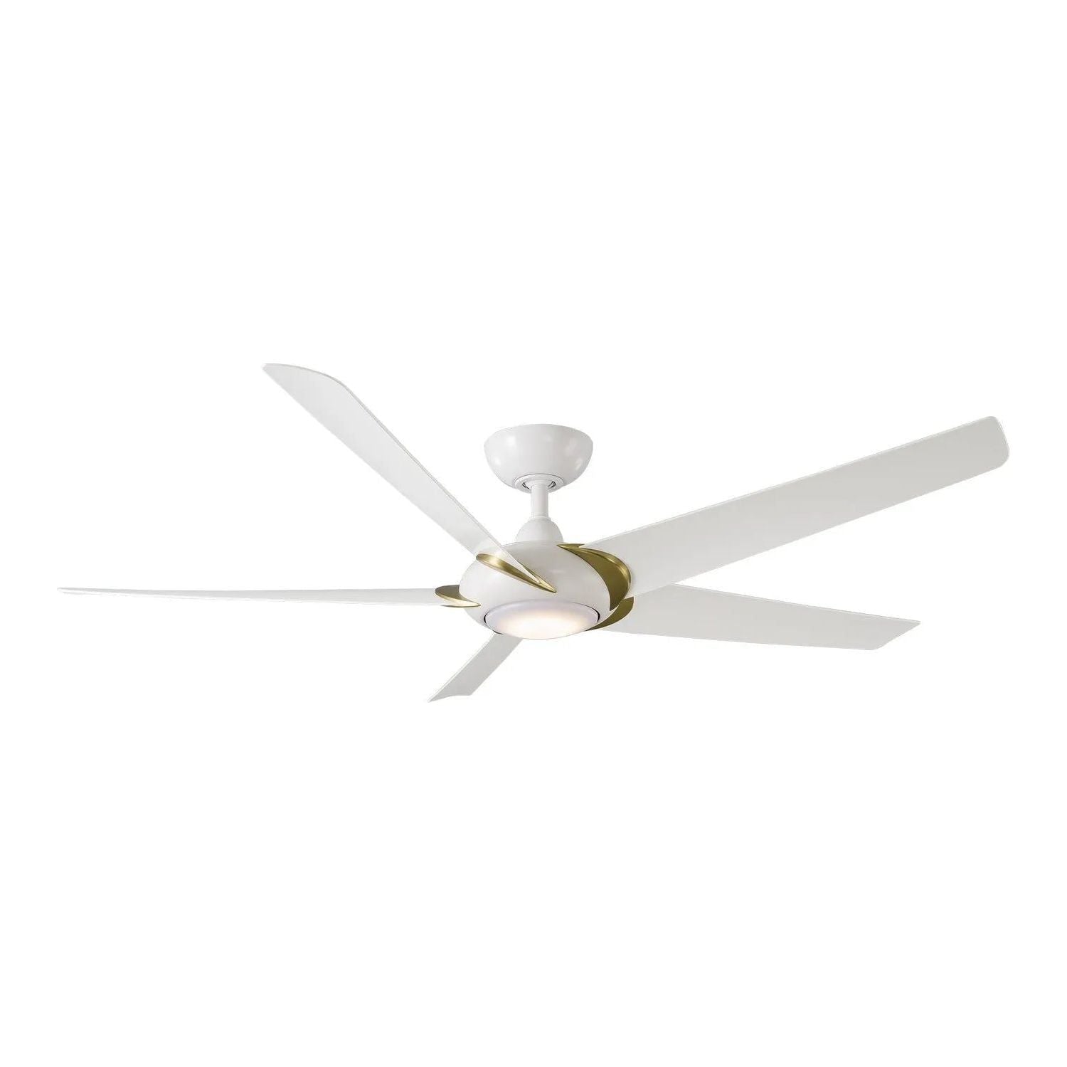 Modern Forms Fans Canada - FR-W2304-62L-SB/MB - 62"Ceiling Fan - Lucid - Soft Brass Arms/Matte Black