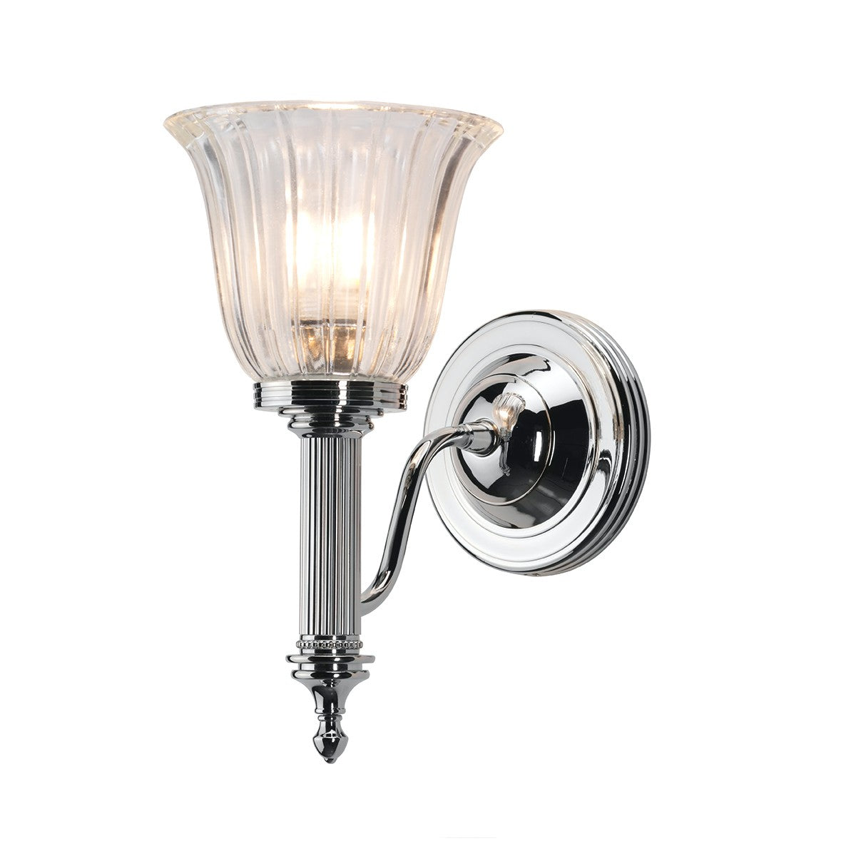 Lucas + McKearn - BB-Carroll1-PC - One Light Bath - Carroll - Polished Nickel