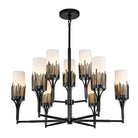 Lucas + McKearn - CH20319BLK-9 - Neuf Lumières Suspendu - Sawgrass - Noir mat