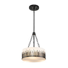 Lucas + McKearn - PD20319BLK-2 - Deux lampes Suspension - Sawgrass - Noir laqué