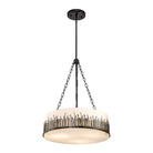 Lucas + McKearn - PD20319BLK-3 - Trois lampes Suspension - Sawgrass - Noir laqué