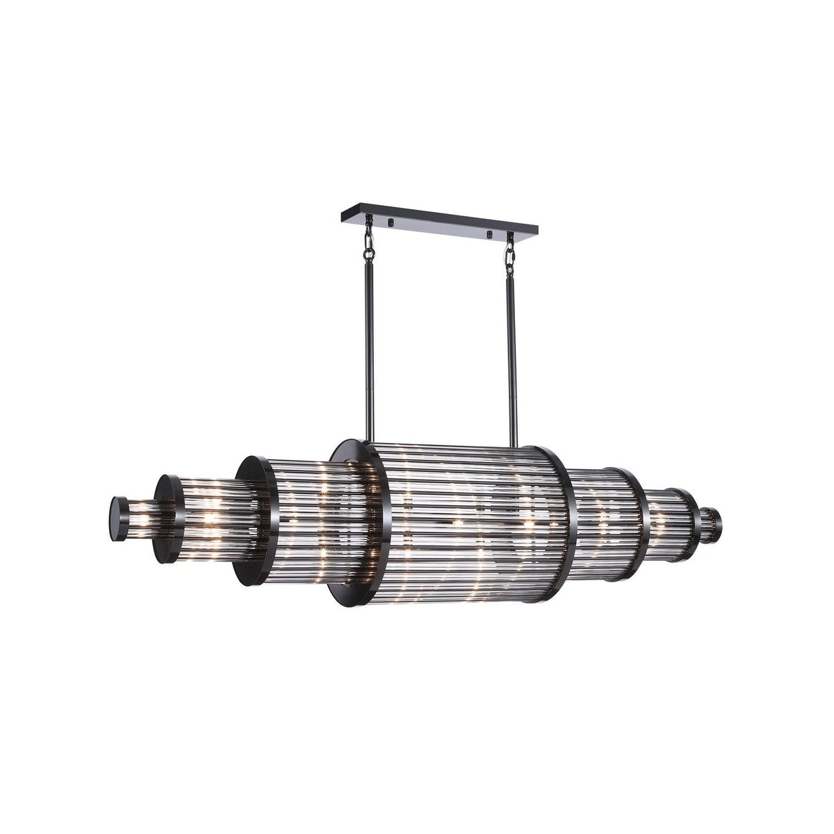 Avenue Lighting - HF1920-GM - LED Chandelier - Waldorf - Polished Gunmetal