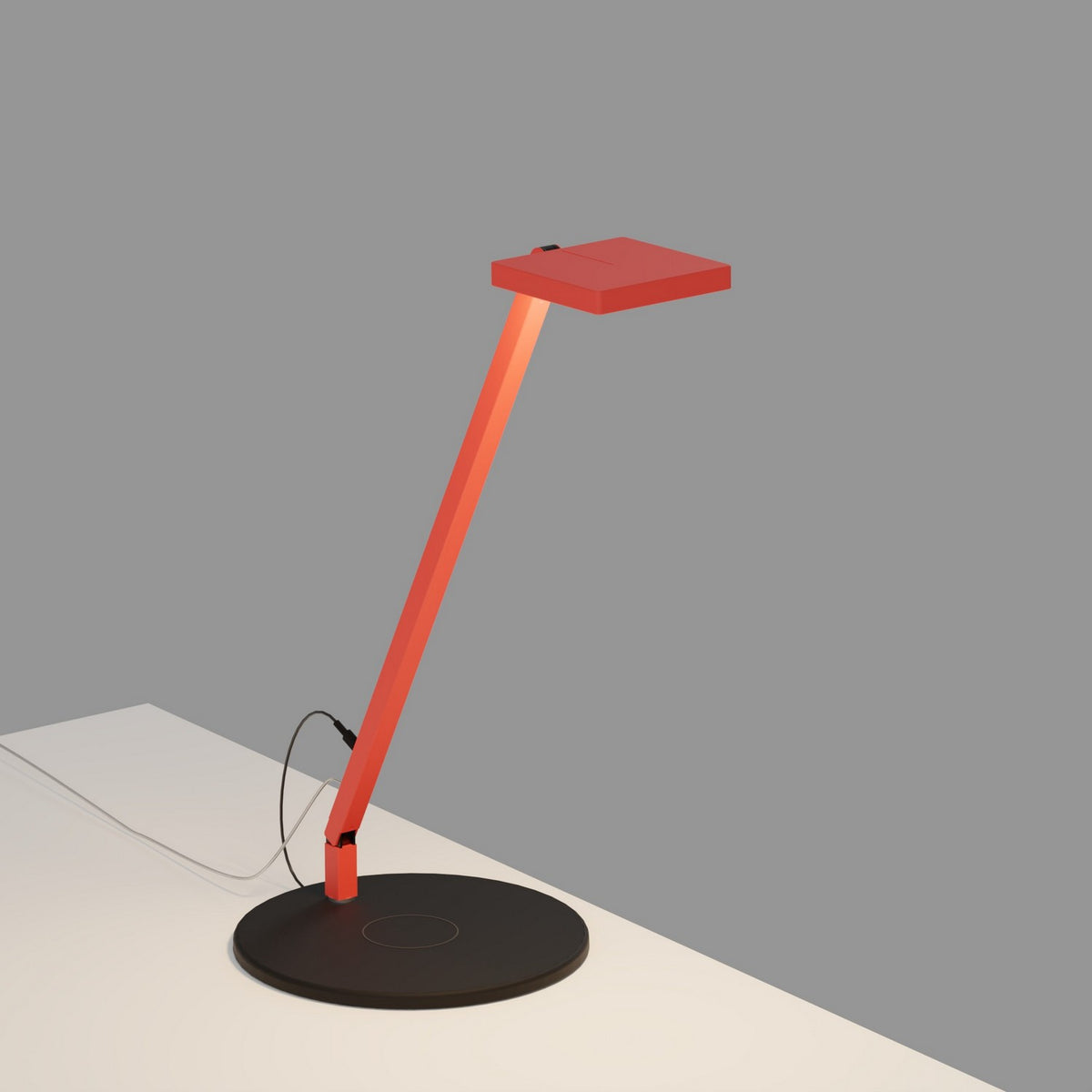 Koncept - FCD-1-MFR-QCB - LED Desk Lamp - Focaccia - Matte Fire Red