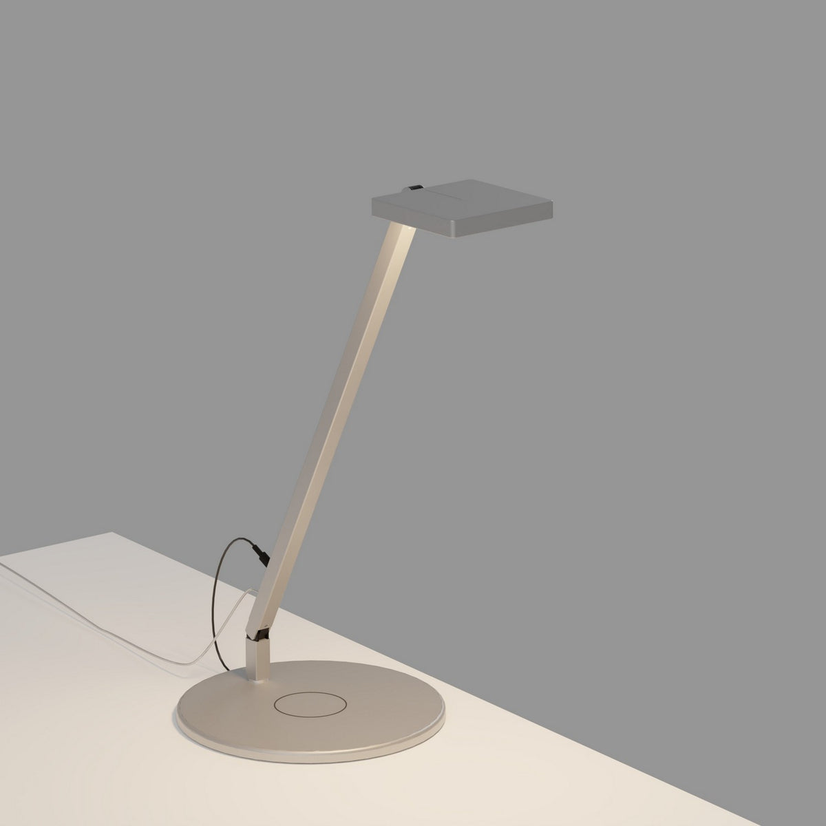 Koncept - FCD-1-SIL-QCB - LED Desk Lamp - Focaccia - Silver