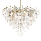 Uttermost - 21583 - Eight Light Pendant - Goccia - Antique Bright Silver Leaf