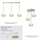 Hubbardton Forge 131061 Gatsby 4-Light Semi-Flush/Pendant