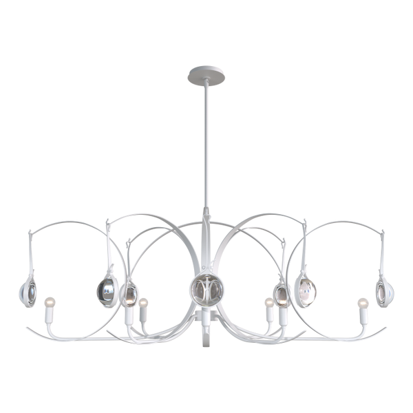 Optique ovale à 8 lumières Suspension