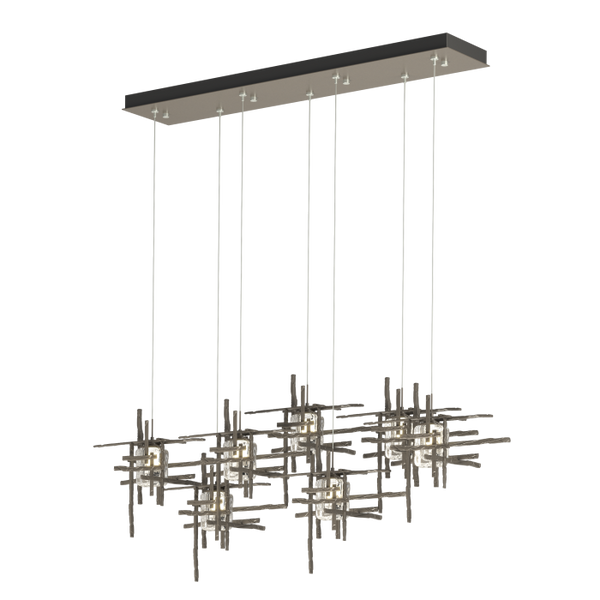 Tura 7-Light Seeded Glass Pendant