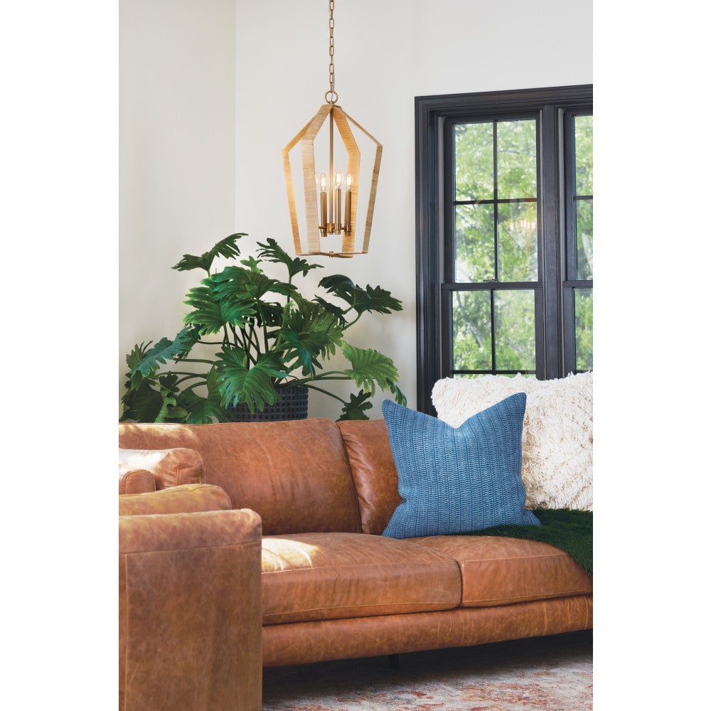 Lark 83644LCB Sammi Pendant in Lacquered Brass