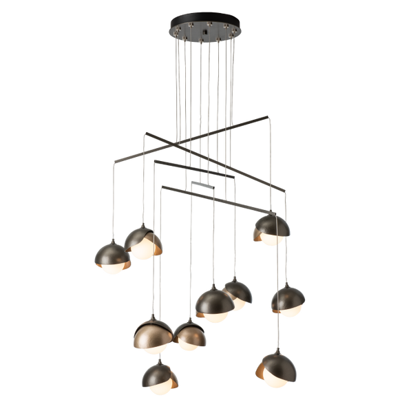 Brooklyn 10-Light Double Shade Mobile Suspension