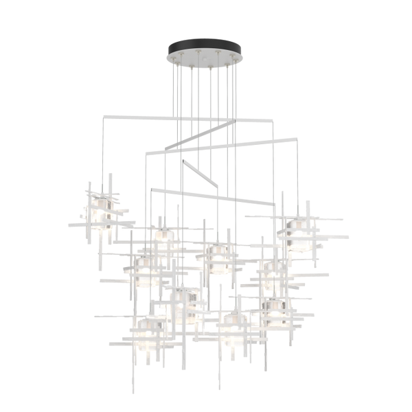 Mobile en verre bullé Tura 10 lumières Suspension