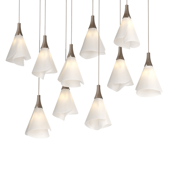 Rectangulaire à 10 lumières Mobius Suspension