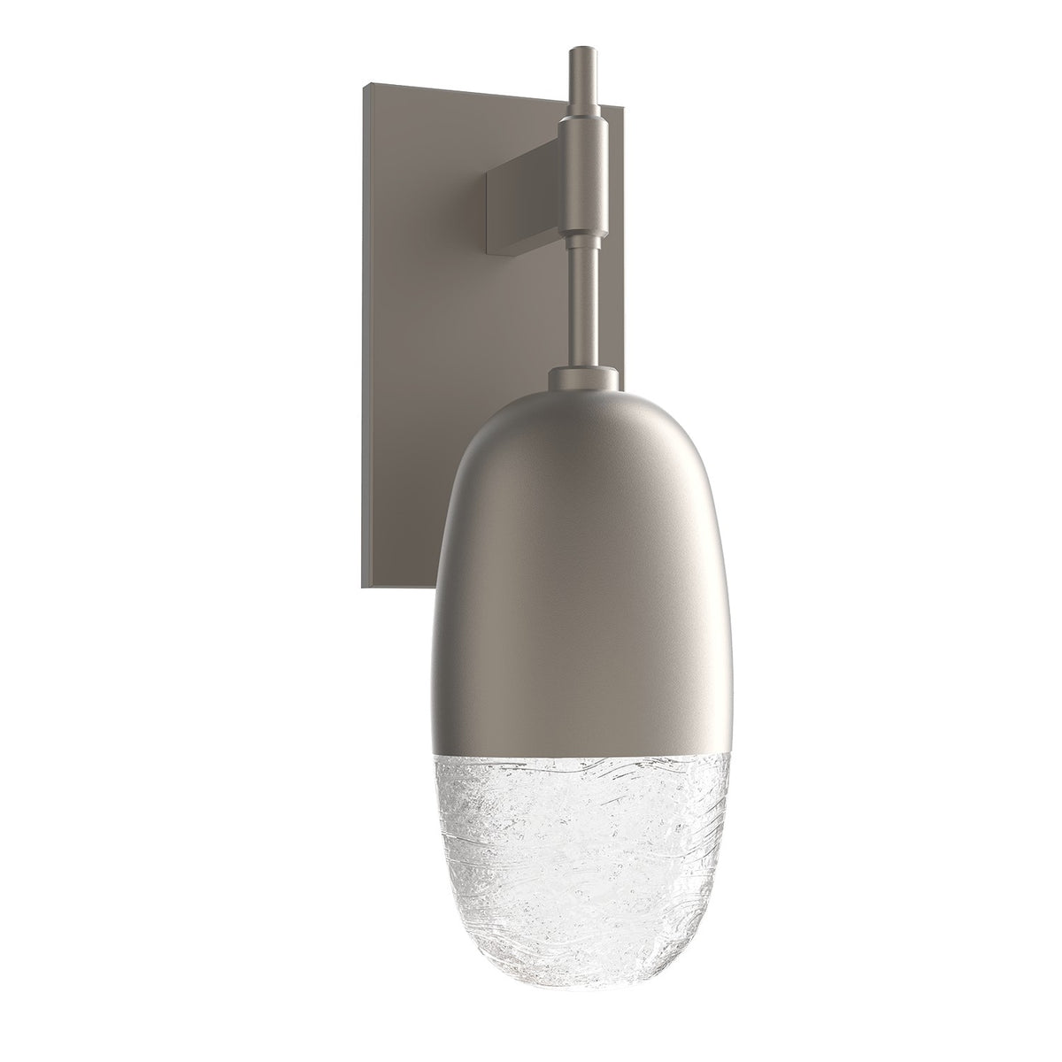 Hammerton Studio - IDB0079-01-BS-PC-L1 - LED Wall Sconce - Pebble - Beige Silver