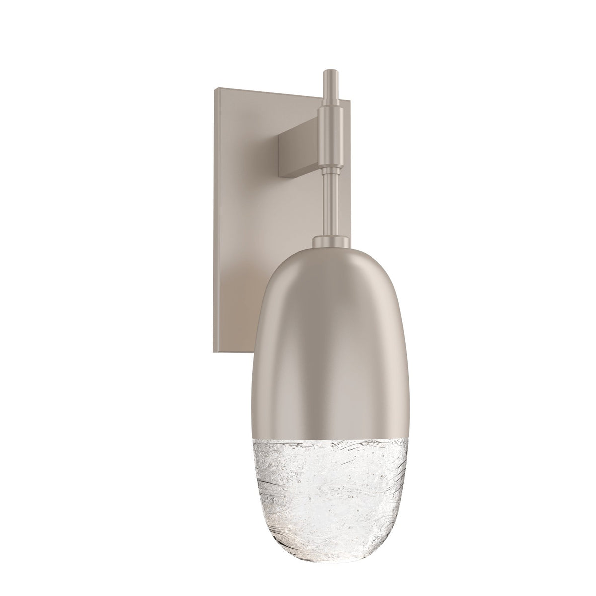Hammerton Studio - IDB0079-01-BS-PC-L3 - LED Wall Sconce - Pebble - Beige Silver