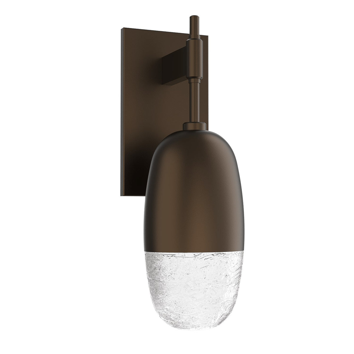 Hammerton Studio - IDB0079-01-FB-PC-L1 - LED Wall Sconce - Pebble - Flat Bronze