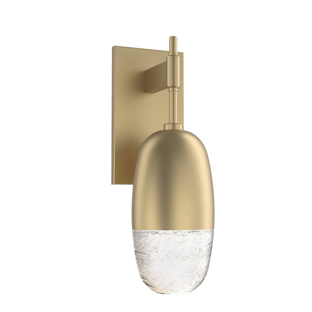 Hammerton Studio - IDB0079-01-GB-PC-L3 - LED Wall Sconce - Pebble - Gilded Brass