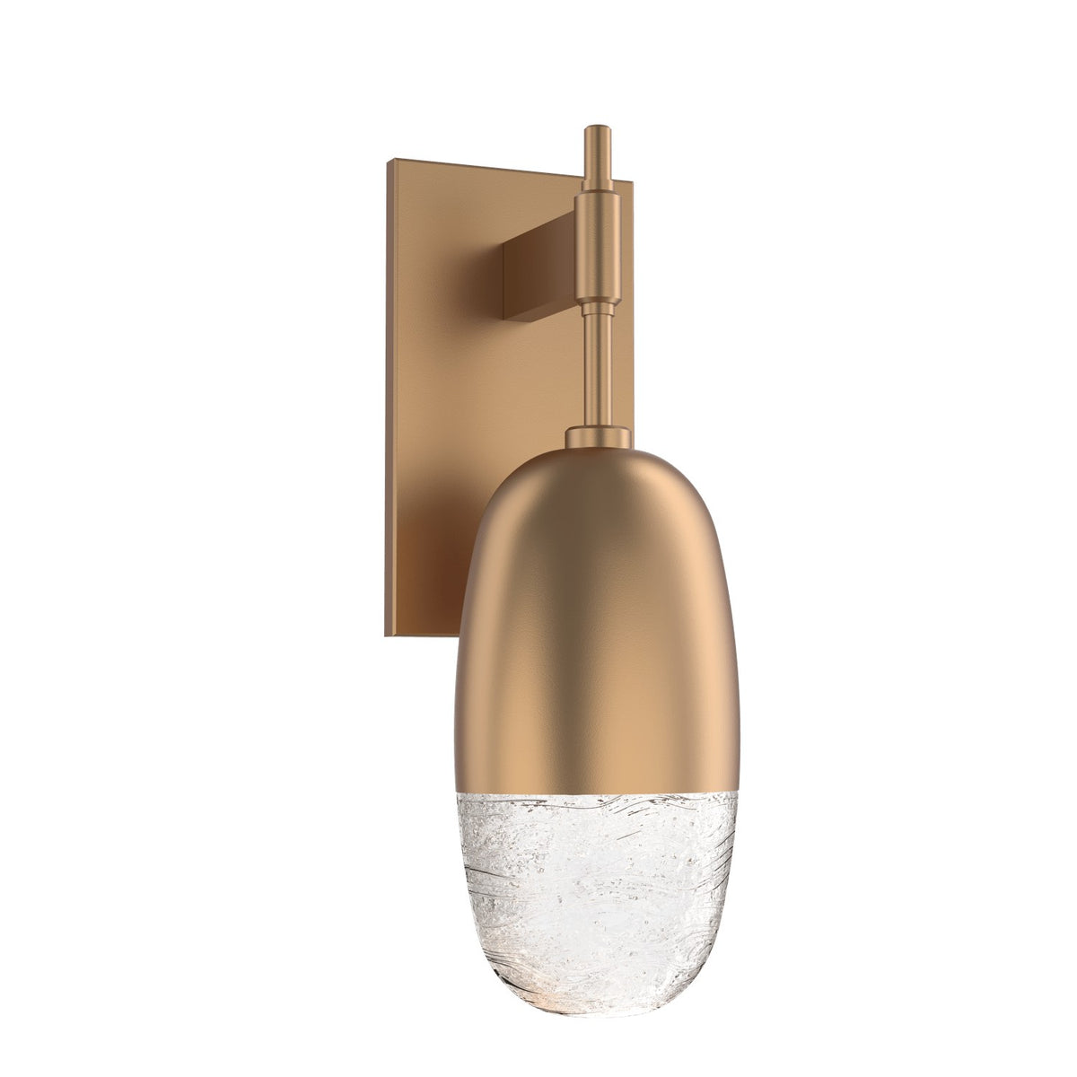 Hammerton Studio - IDB0079-01-NB-PC-L3 - LED Wall Sconce - Pebble - Novel Brass