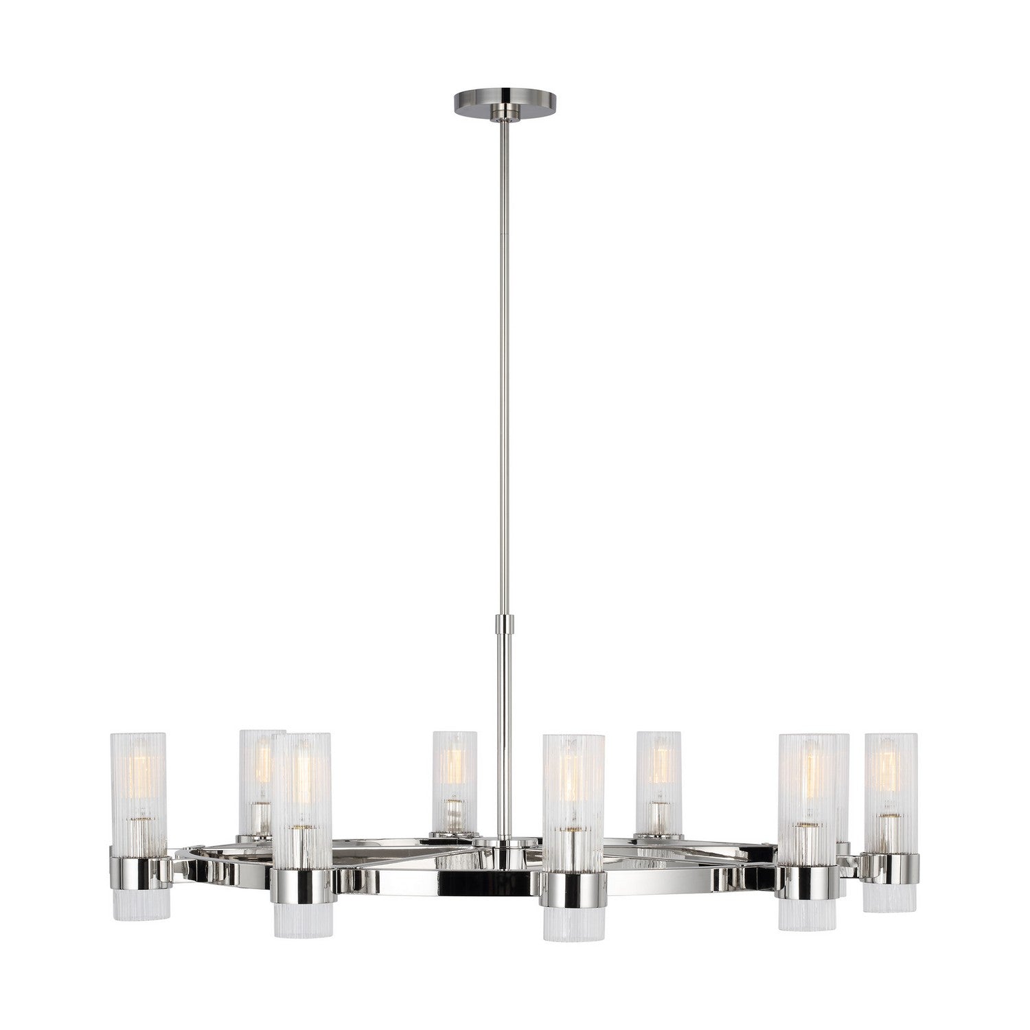 Visual Comfort Studio Canada - CC16810PN - Eight Light Chandelier - Geneva - Polished Nickel