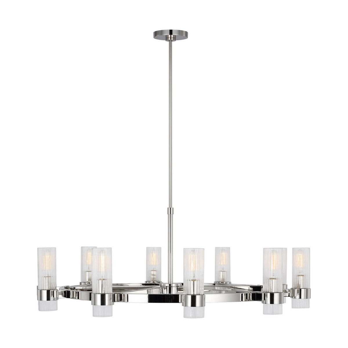 Visual Comfort Studio Canada - CC16810PN - Eight Light Chandelier - Geneva - Polished Nickel