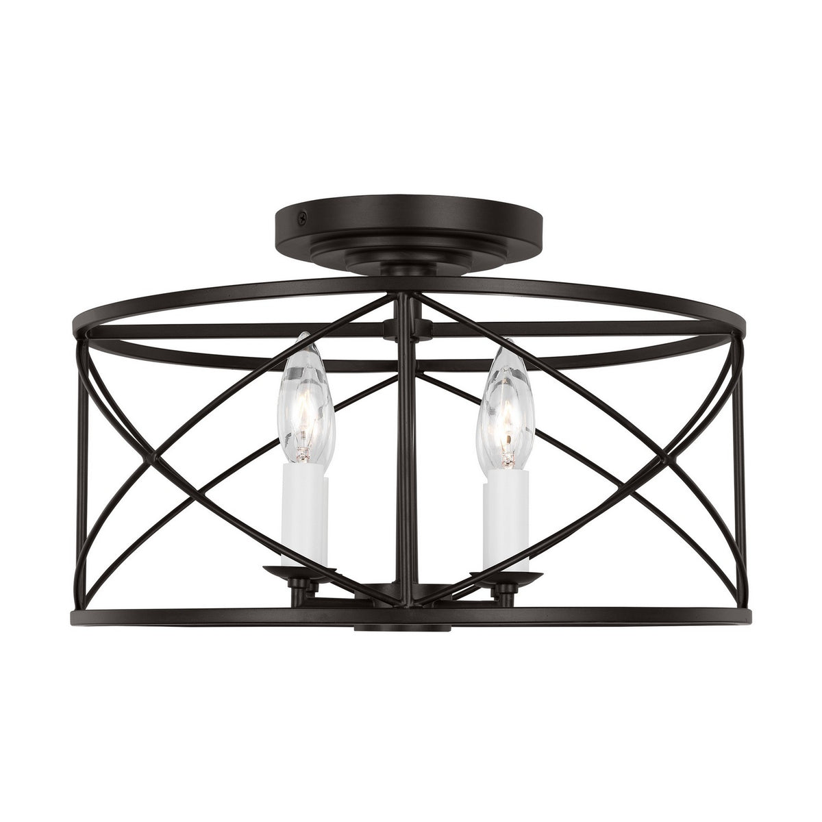 Visual Comfort Studio Canada - CF1134AI - Four Light Semi-Flush Mount - Beatrix - Aged Iron