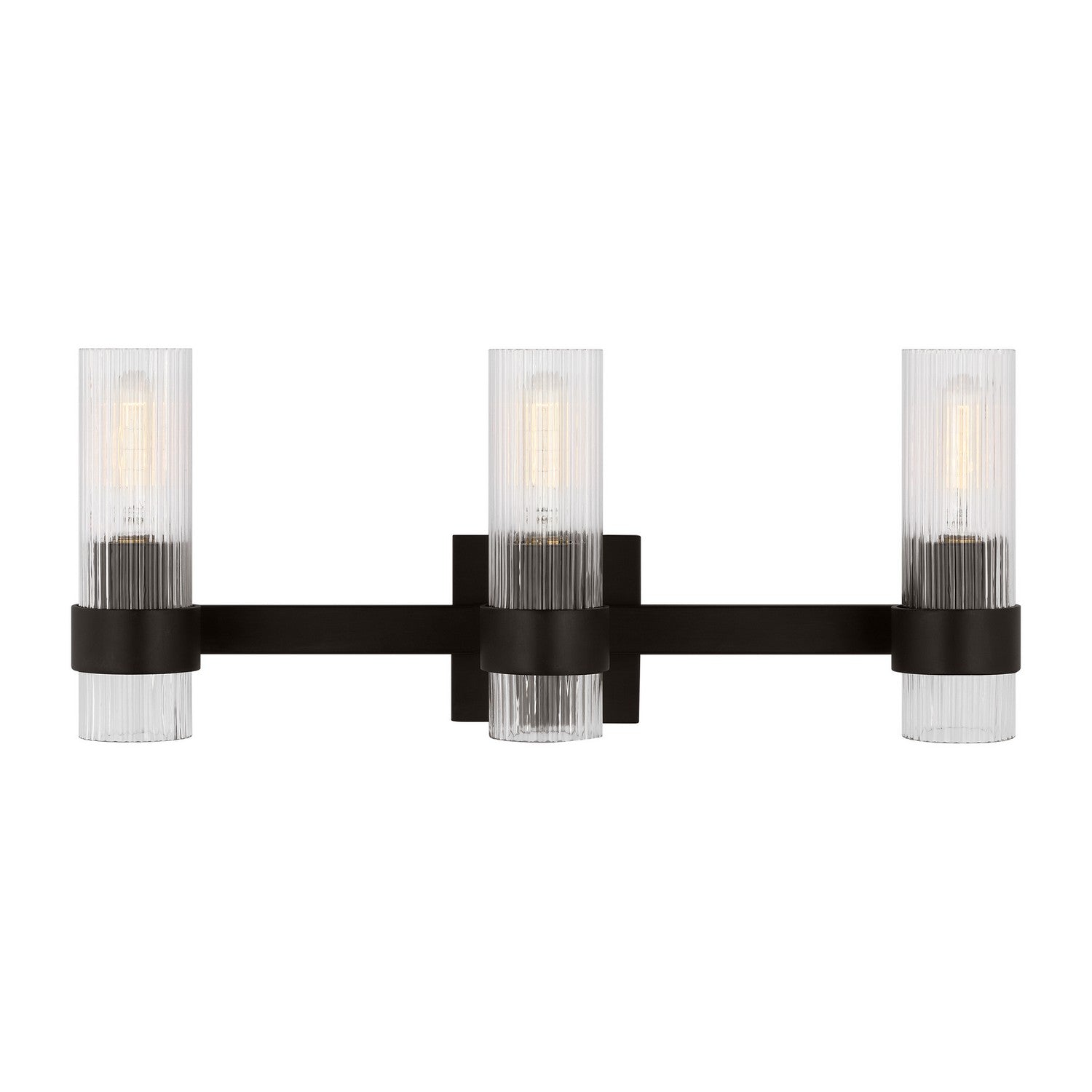 Visual Comfort Studio Canada - CV1023AI - Three Light Bath Vanity - Geneva - Aged Iron