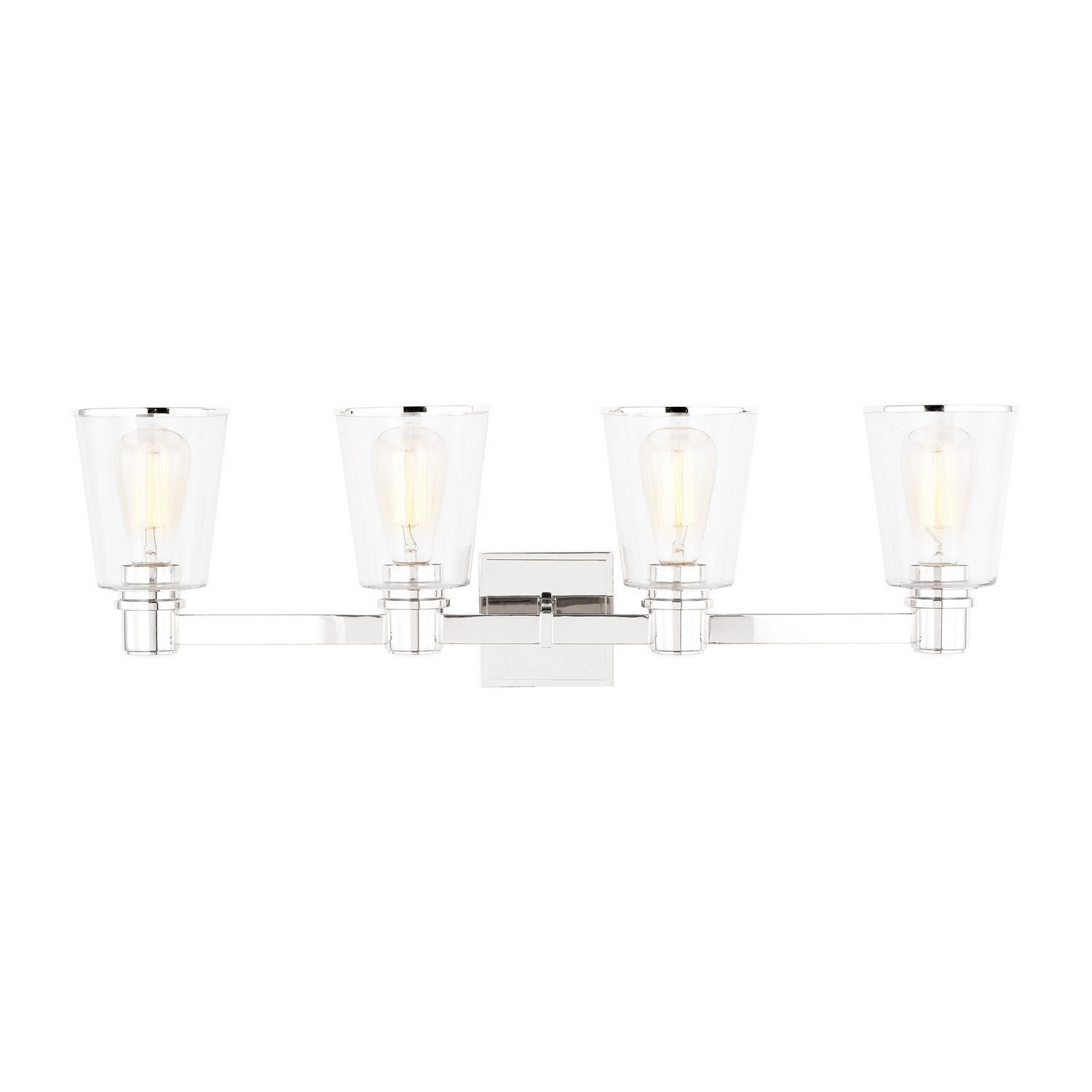 Visual Comfort Studio Canada - CV1034PN - Four Light Bath Vanity - Alessa - Polished Nickel